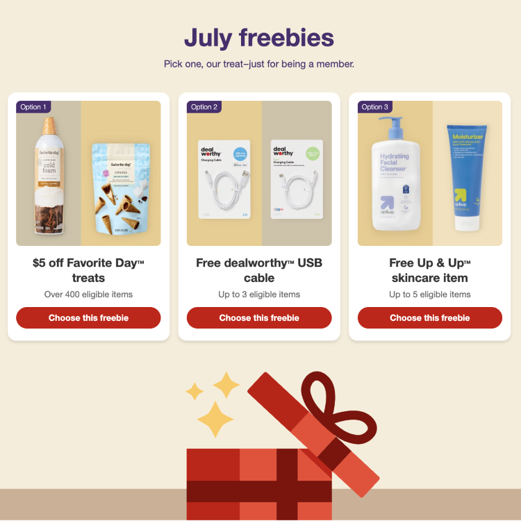 Target Circle 360 Freebies